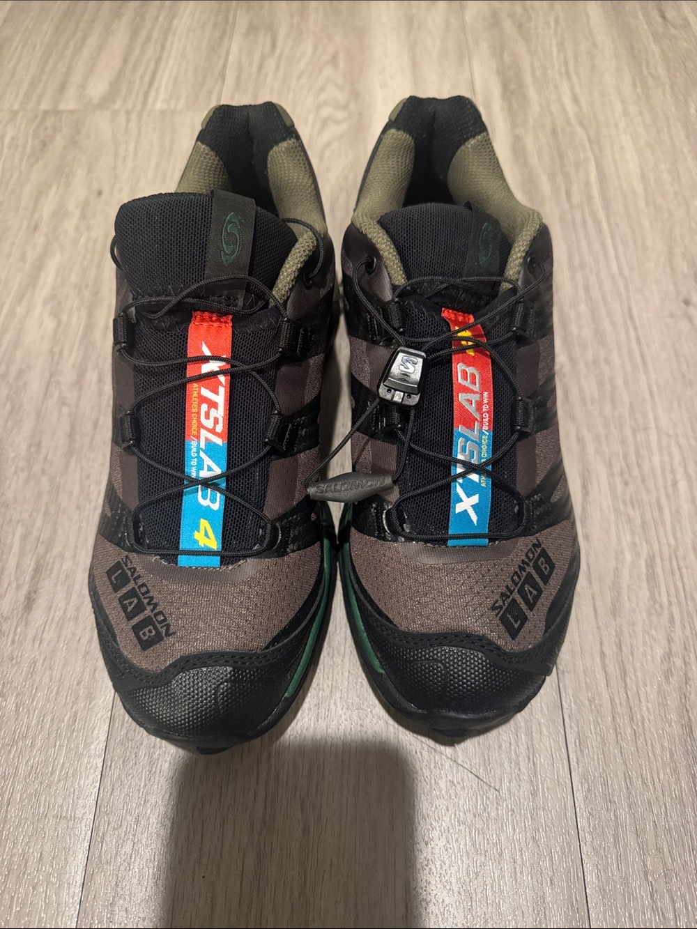 Salomon XT-4 OG Low-Top Sneakers Green - Picture 3 of 4